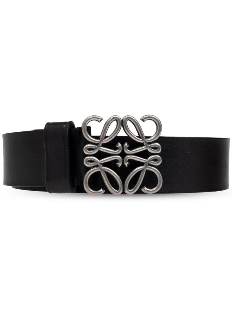 LOEWE Anagram logo-buckle belt - Black von LOEWE