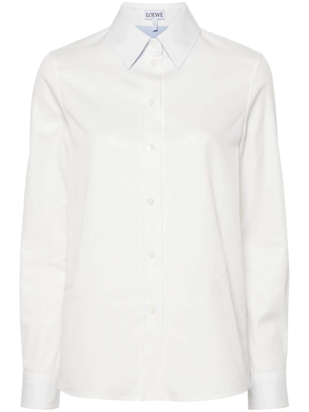 LOEWE Anagram-motif cotton shirt - White von LOEWE