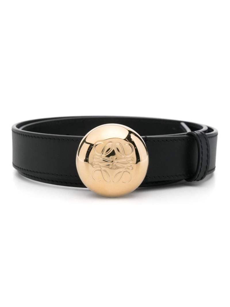 LOEWE Anagram-plaque belt - Black von LOEWE