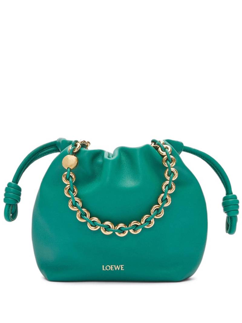 LOEWE Flamenco Round leather shoulder bag - Green von LOEWE