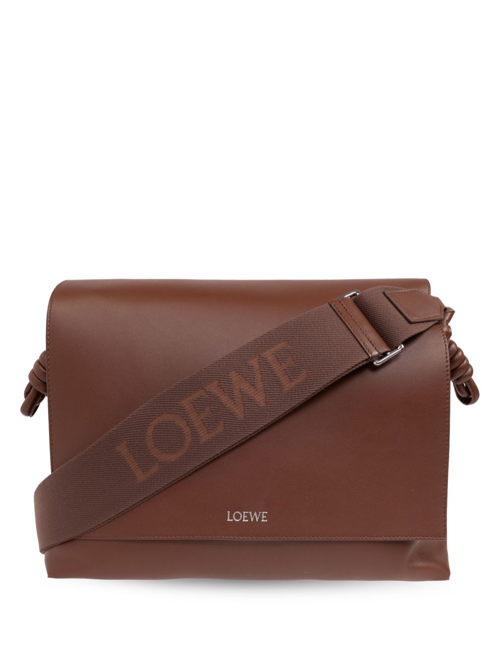 LOEWE Flamenco leather messenger bag - Brown von LOEWE