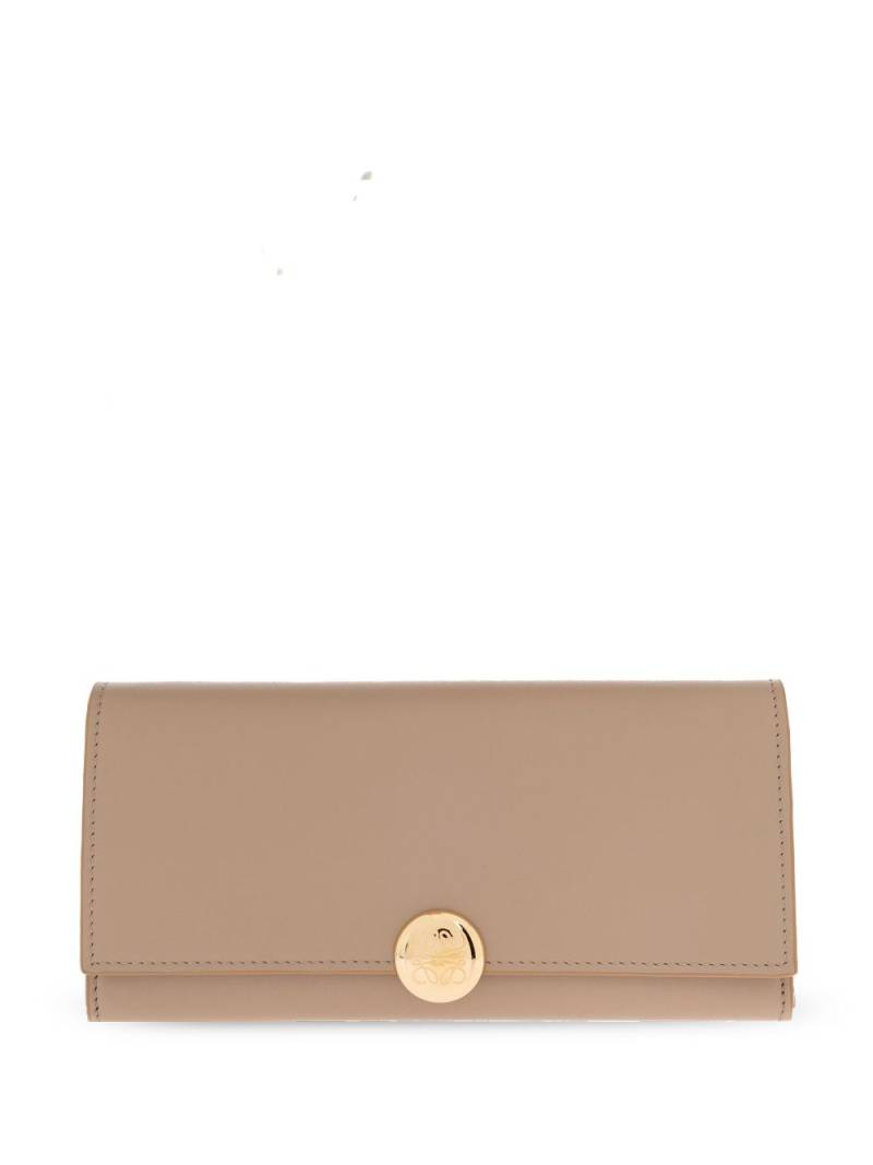 LOEWE Pebble continental leather wallet - Neutrals von LOEWE