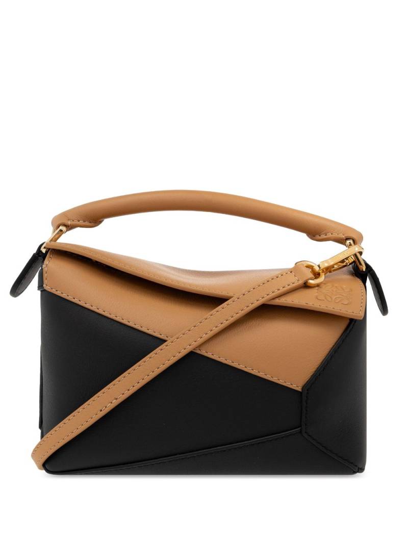 LOEWE Puzzle contrasting tote bag - Black von LOEWE