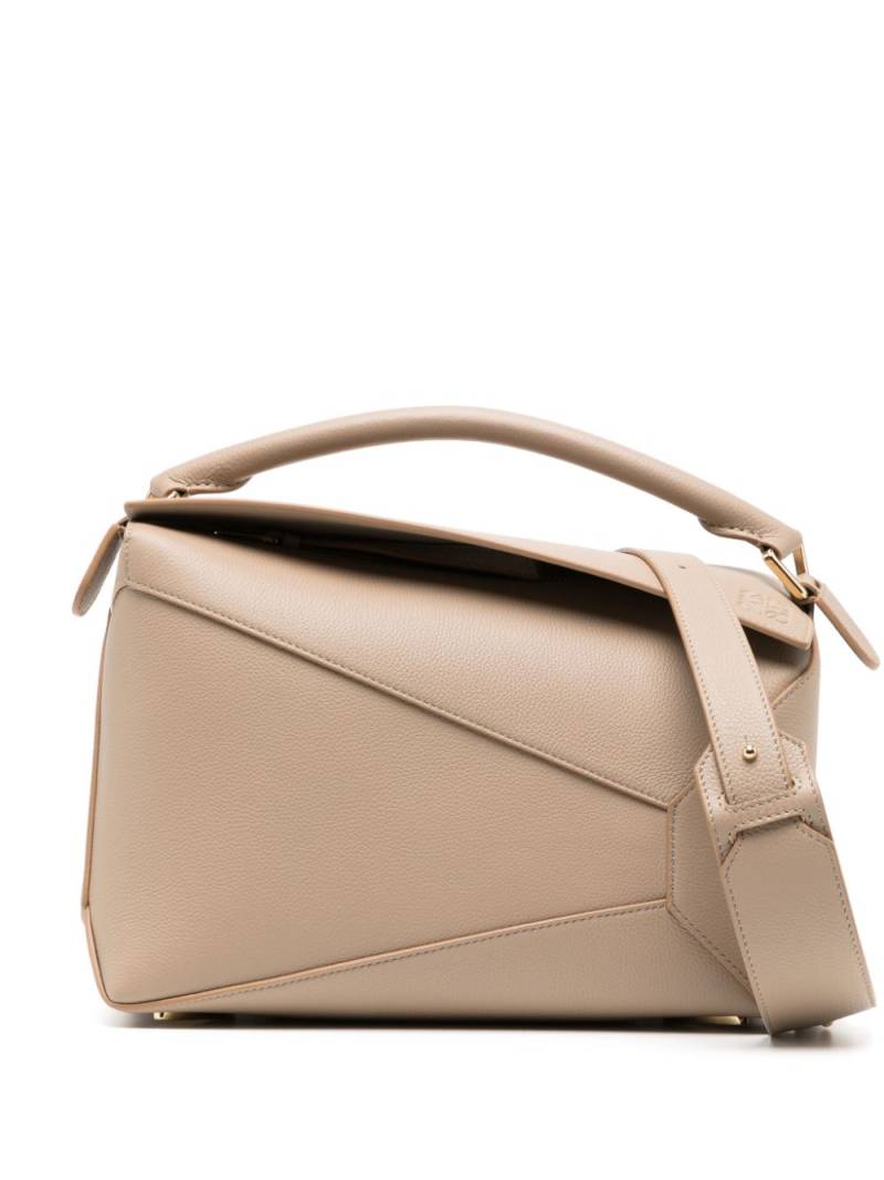 LOEWE Puzzle leather mini bag - Brown von LOEWE