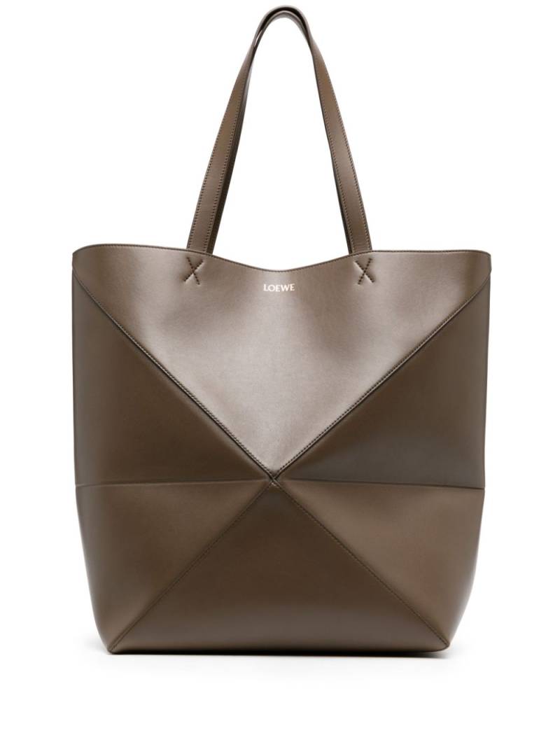 LOEWE Puzzle leather tote bag - Brown von LOEWE