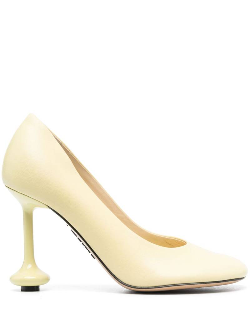 LOEWE Toy 90mm sculpted-heel pumps - Yellow von LOEWE