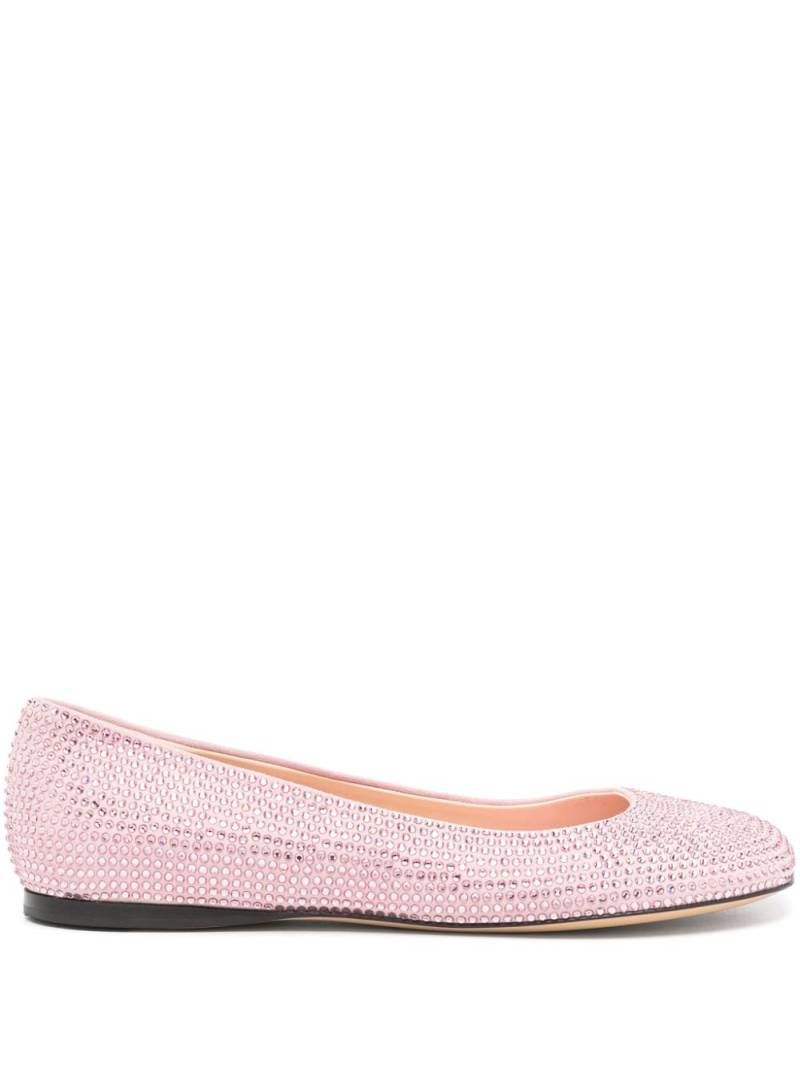 LOEWE Toy rhinestoned ballerina shoes - Pink von LOEWE