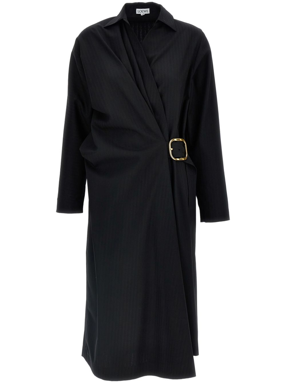 LOEWE belted midi dress - Black von LOEWE