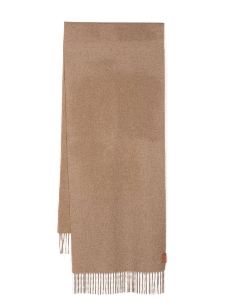 LOEWE cashmere fringed scarf - Neutrals von LOEWE