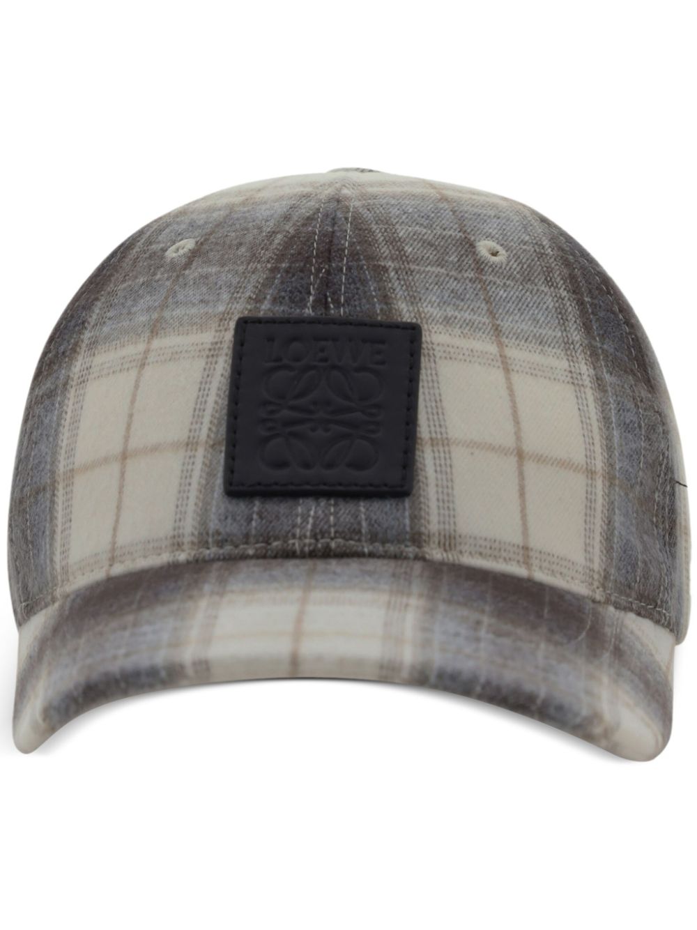 LOEWE checked baseball cap - Brown von LOEWE