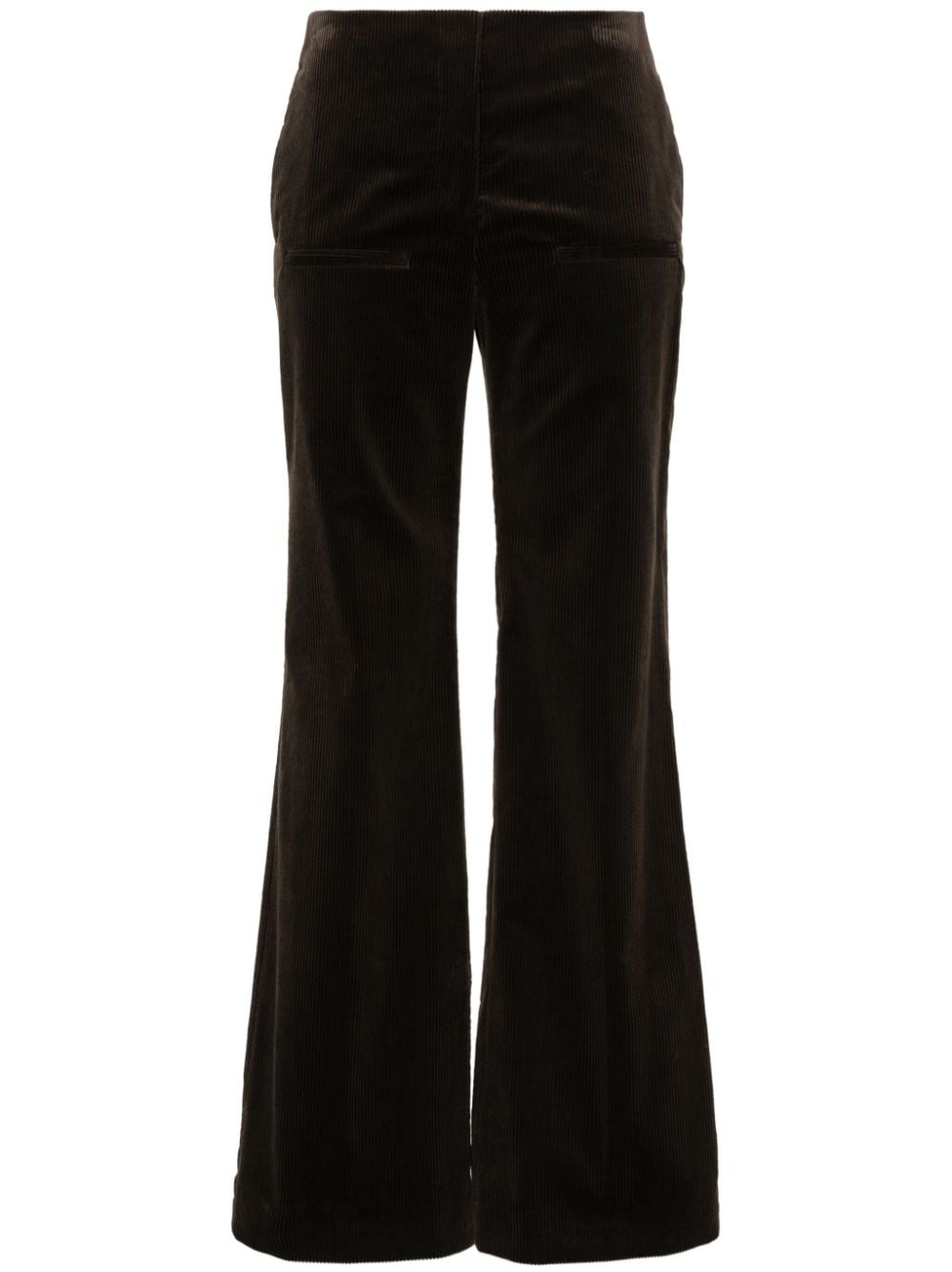 LOEWE corduroy flared trousers - Brown von LOEWE