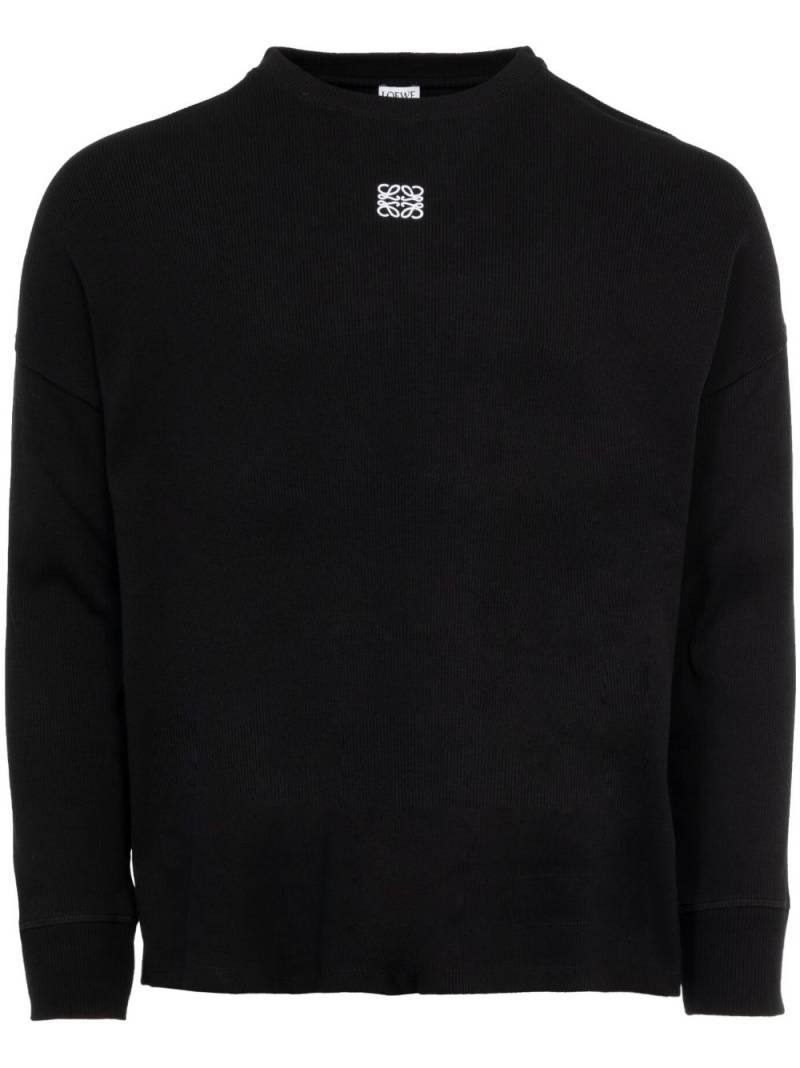 LOEWE cotton sweater - Black von LOEWE