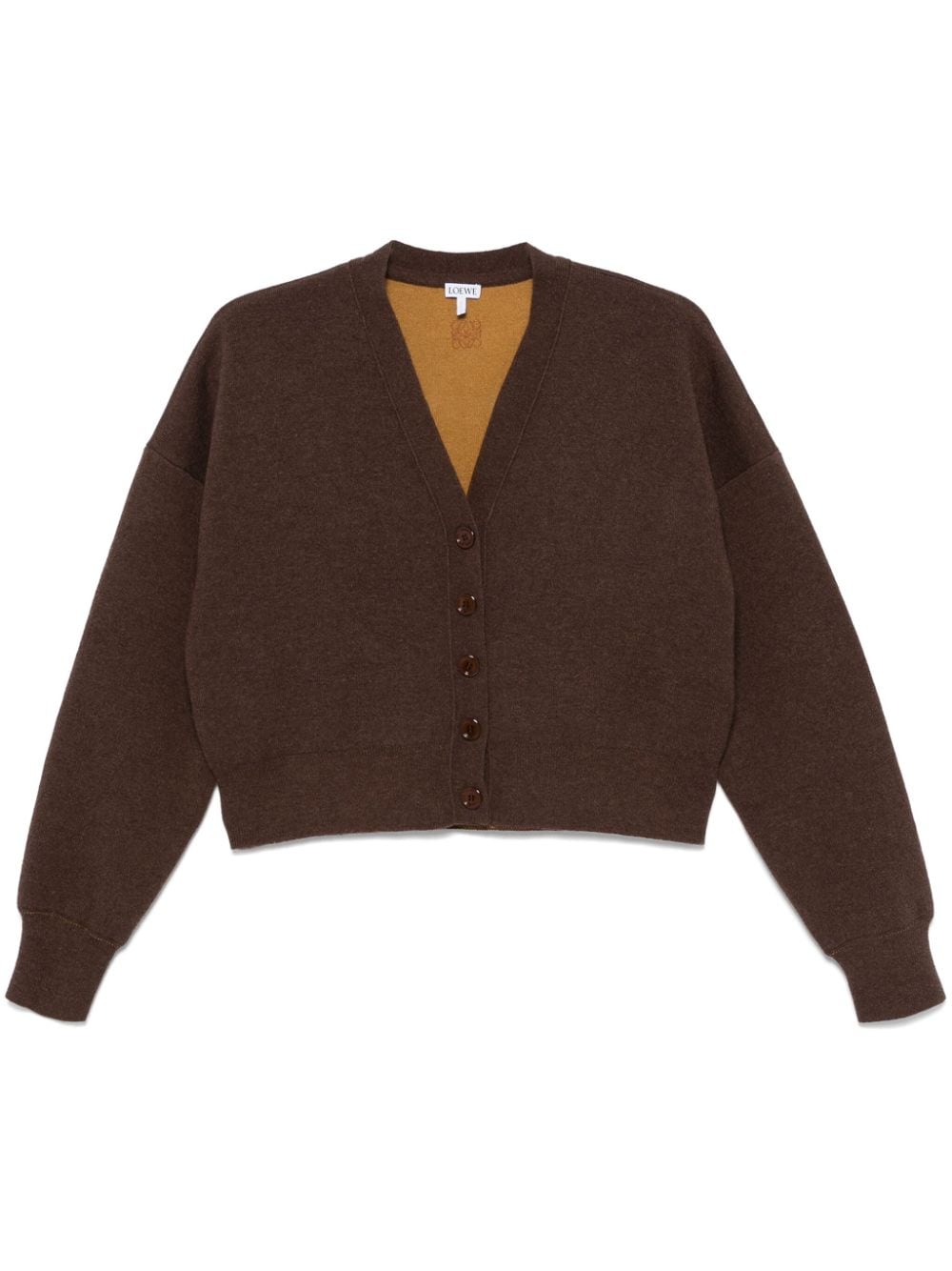 LOEWE cropped cardigan - Brown von LOEWE