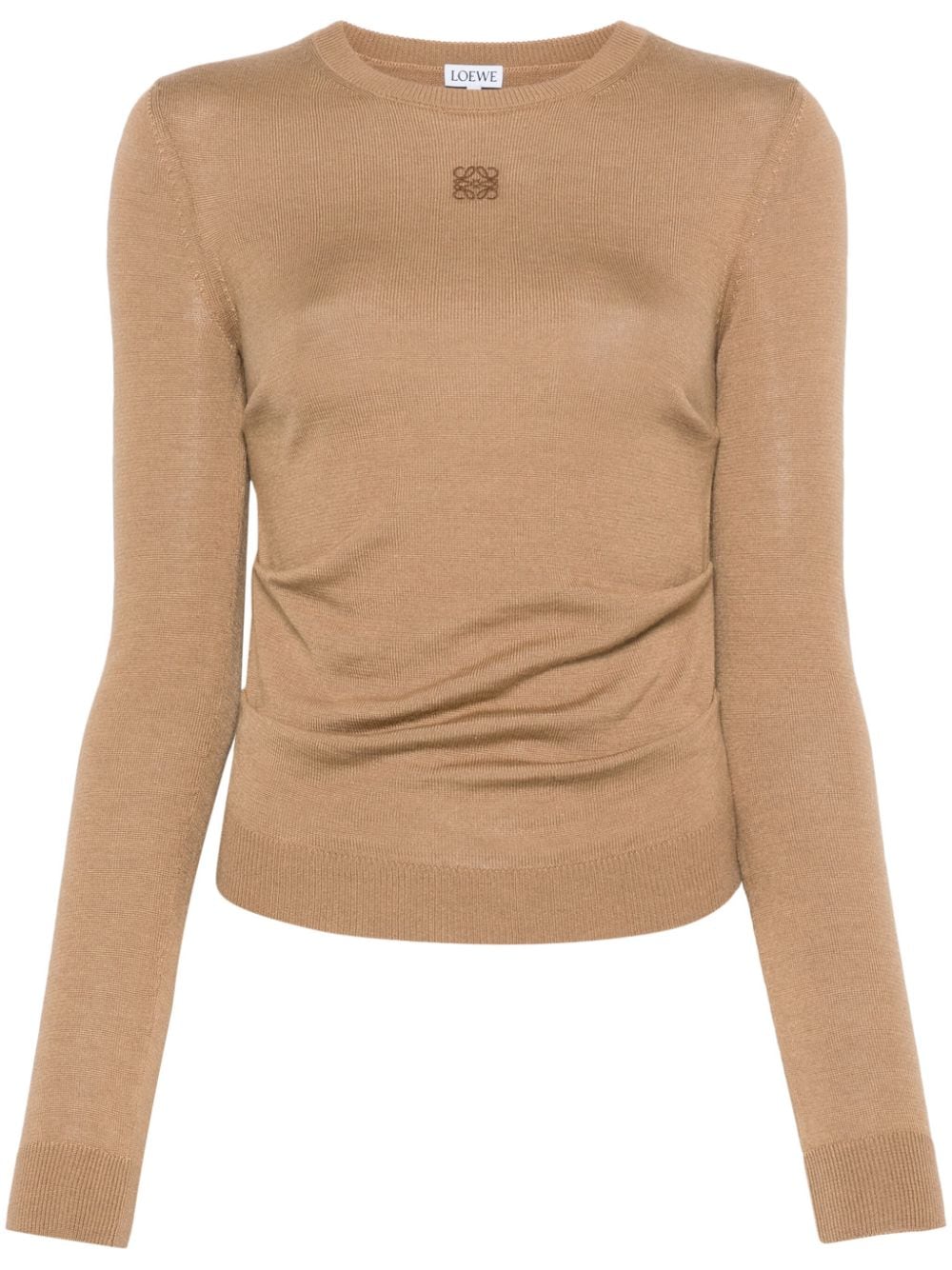 LOEWE draped sweater - Brown von LOEWE