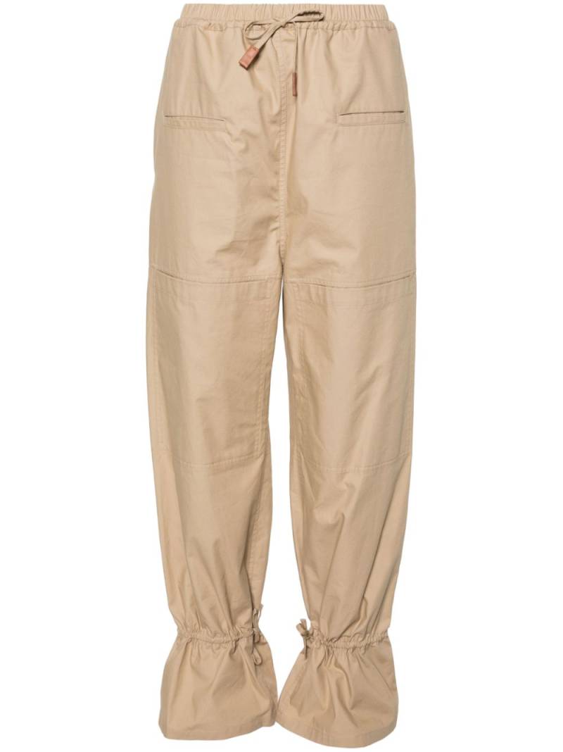 LOEWE drawstring cropped trousers - Neutrals von LOEWE