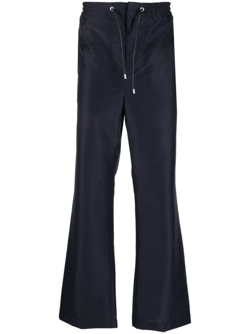 LOEWE drawstring straight-leg trousers - Blue von LOEWE