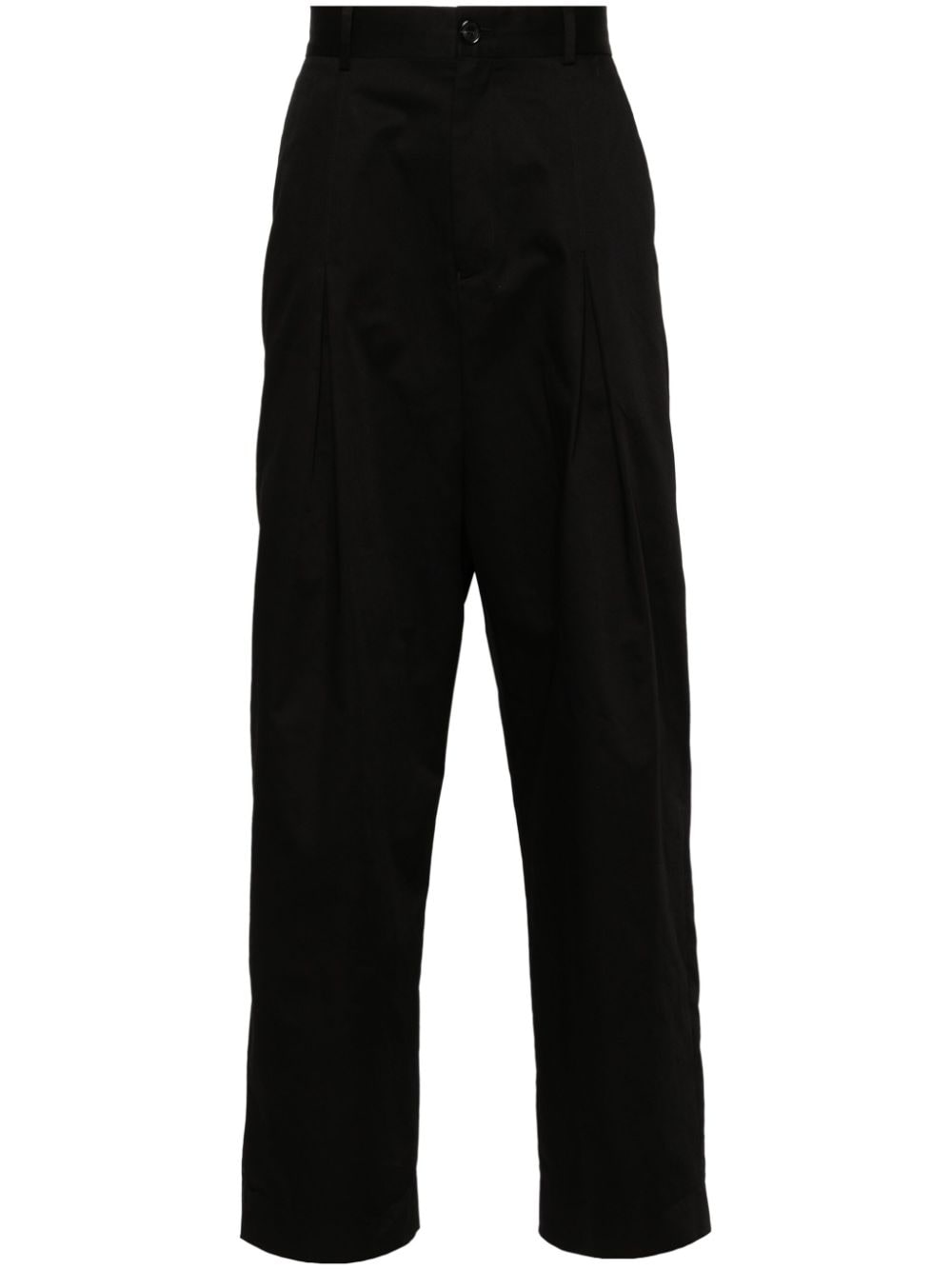 LOEWE drop crotch cotton trousers - Black von LOEWE