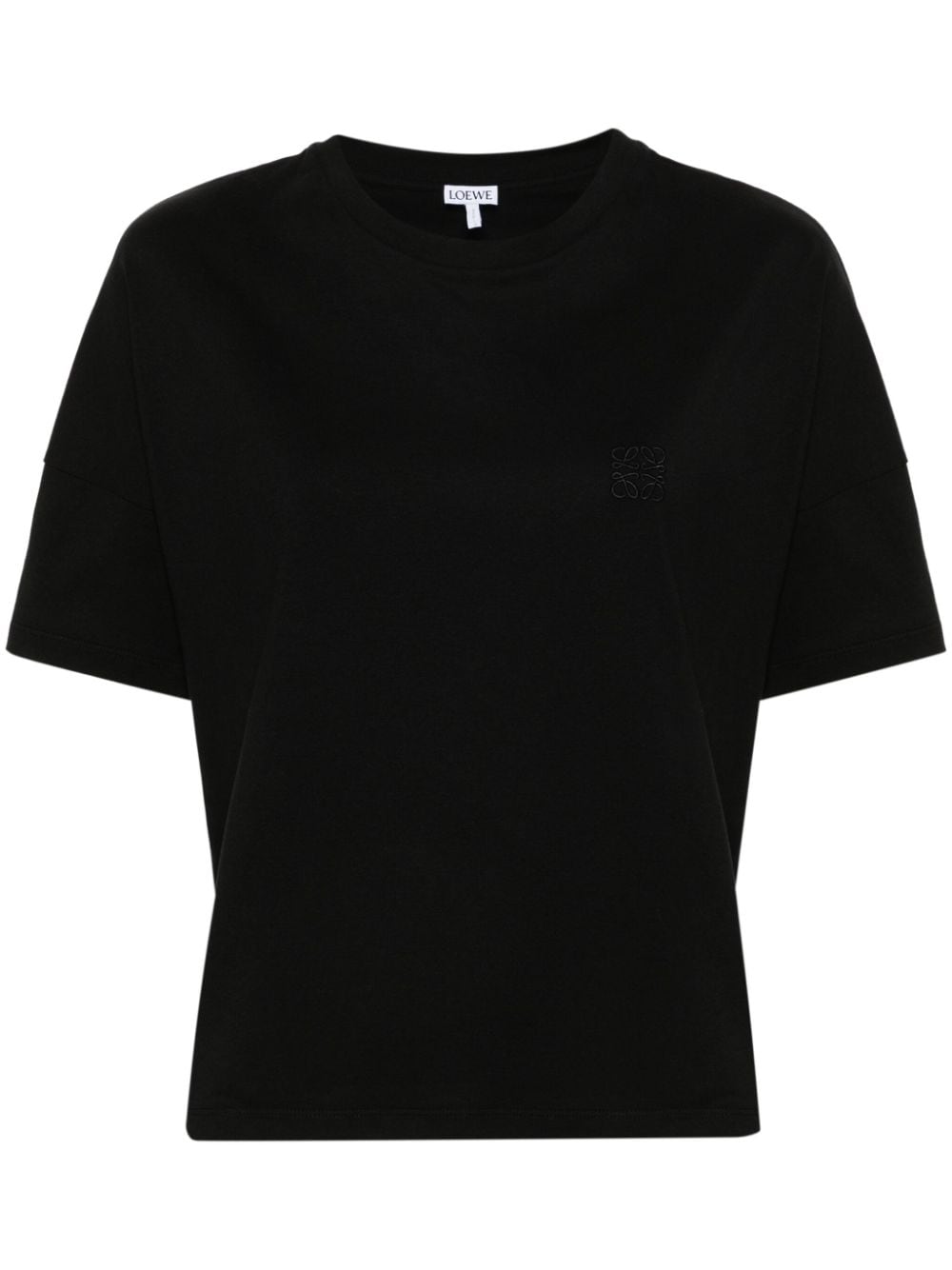 LOEWE embroidered-Anagram T-shirt - Black von LOEWE