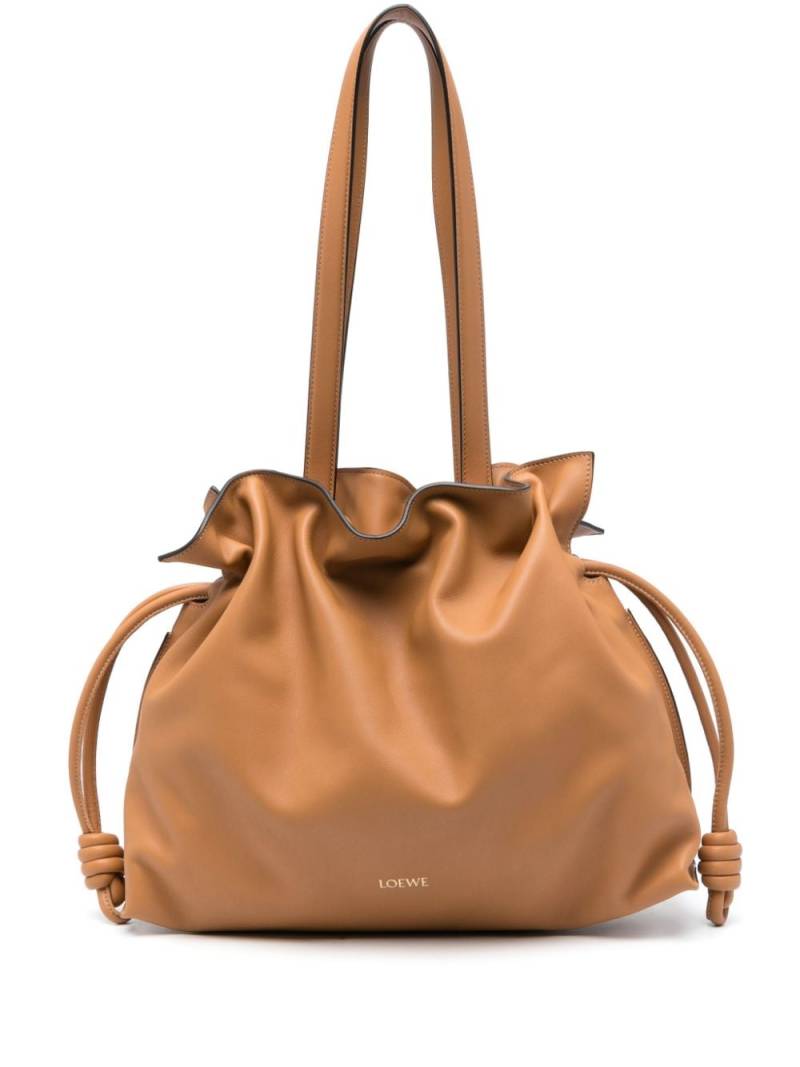 LOEWE large Flamenco tote bag - Brown von LOEWE