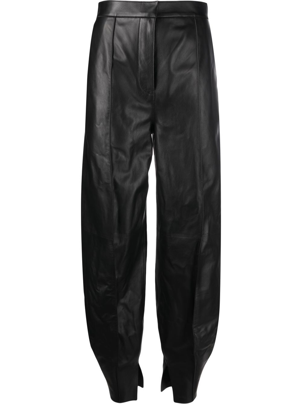 LOEWE leather balloon-leg trousers - Black von LOEWE