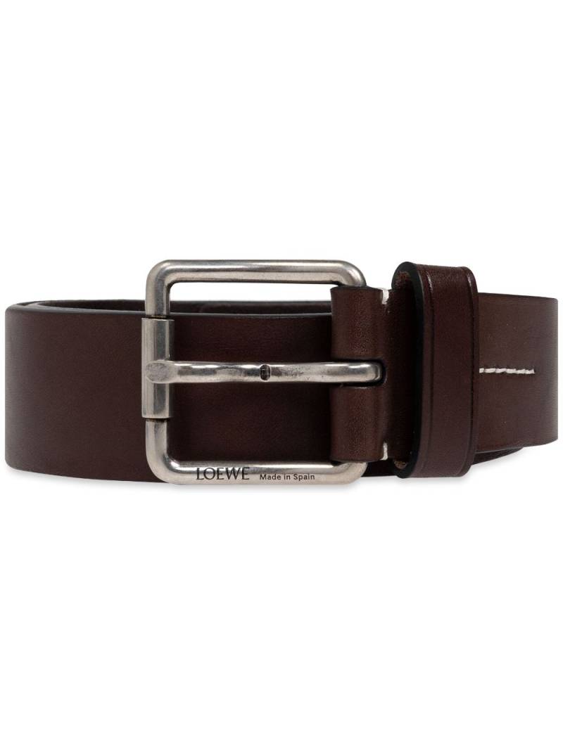 LOEWE leather belt - Brown von LOEWE