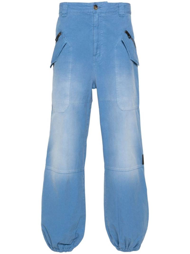 LOEWE logo-appliqué cargo pants - Blue von LOEWE