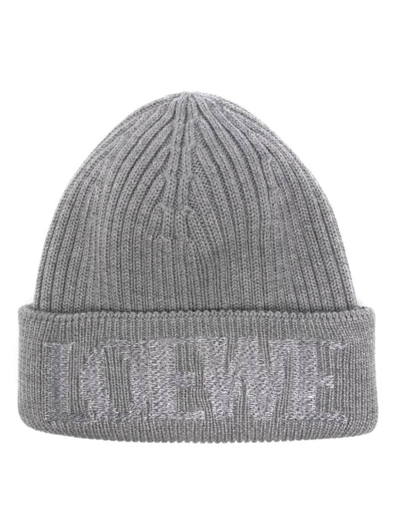 LOEWE logo-jacquard beanie - Grey von LOEWE