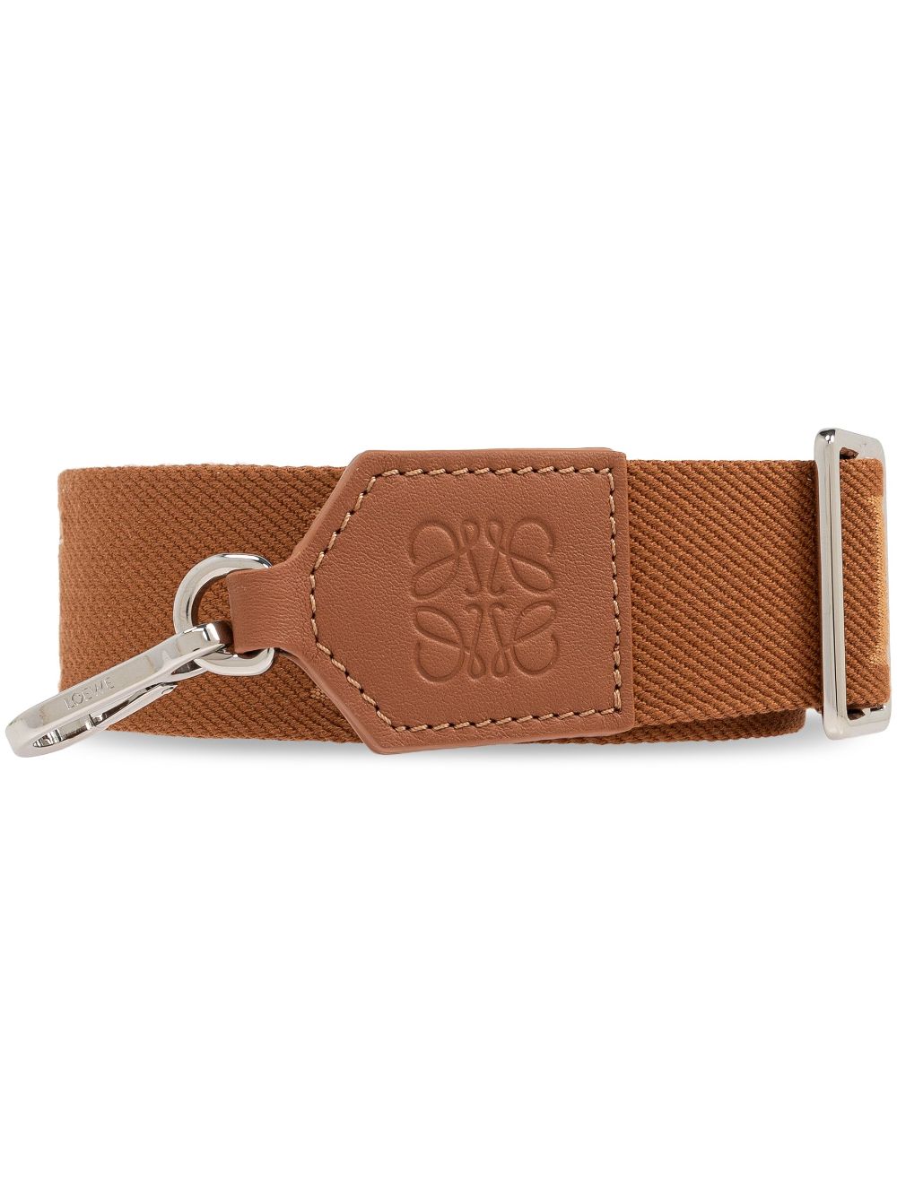 LOEWE logo-jacquard wool strap - Brown von LOEWE