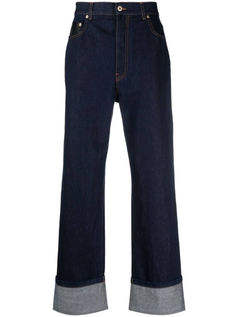 LOEWE logo-patch straight-leg jeans - Blue von LOEWE