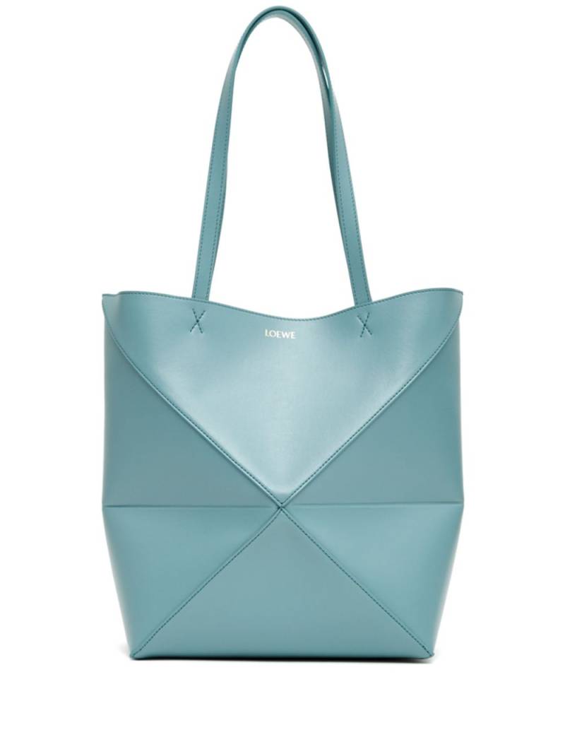 LOEWE medium Puzzle Fold tote bag - Blue von LOEWE