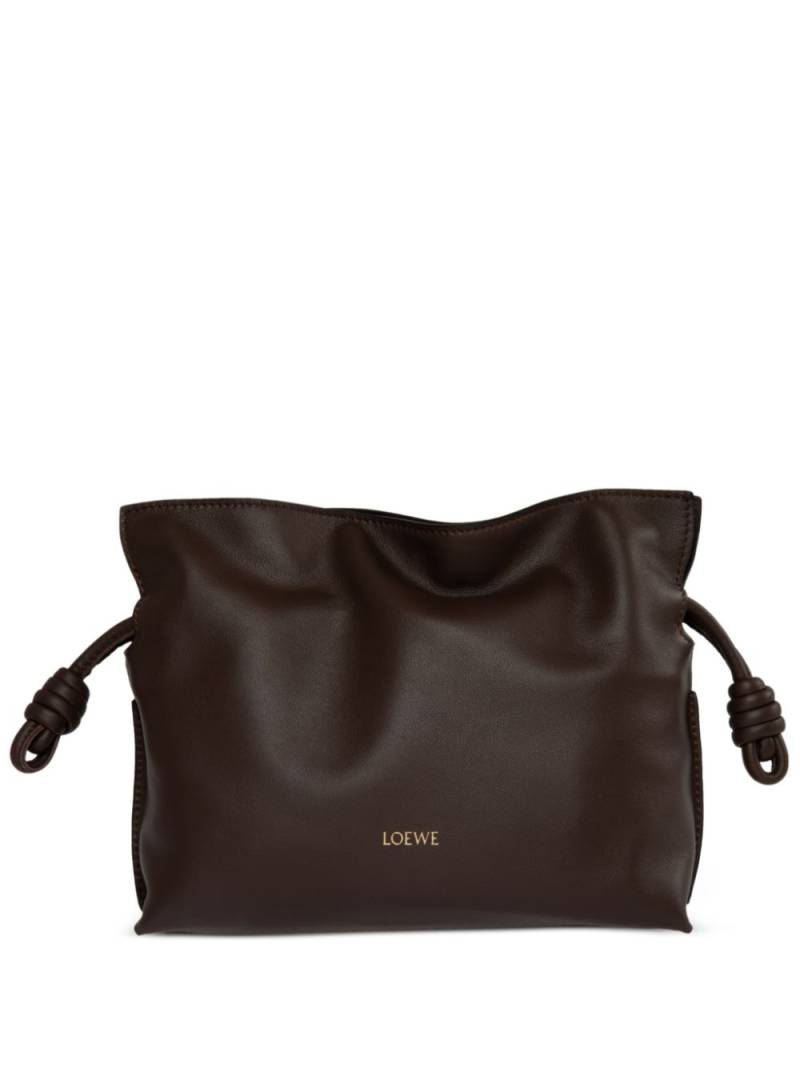 LOEWE mini Flamenco nappa leather clutch bag - Brown von LOEWE