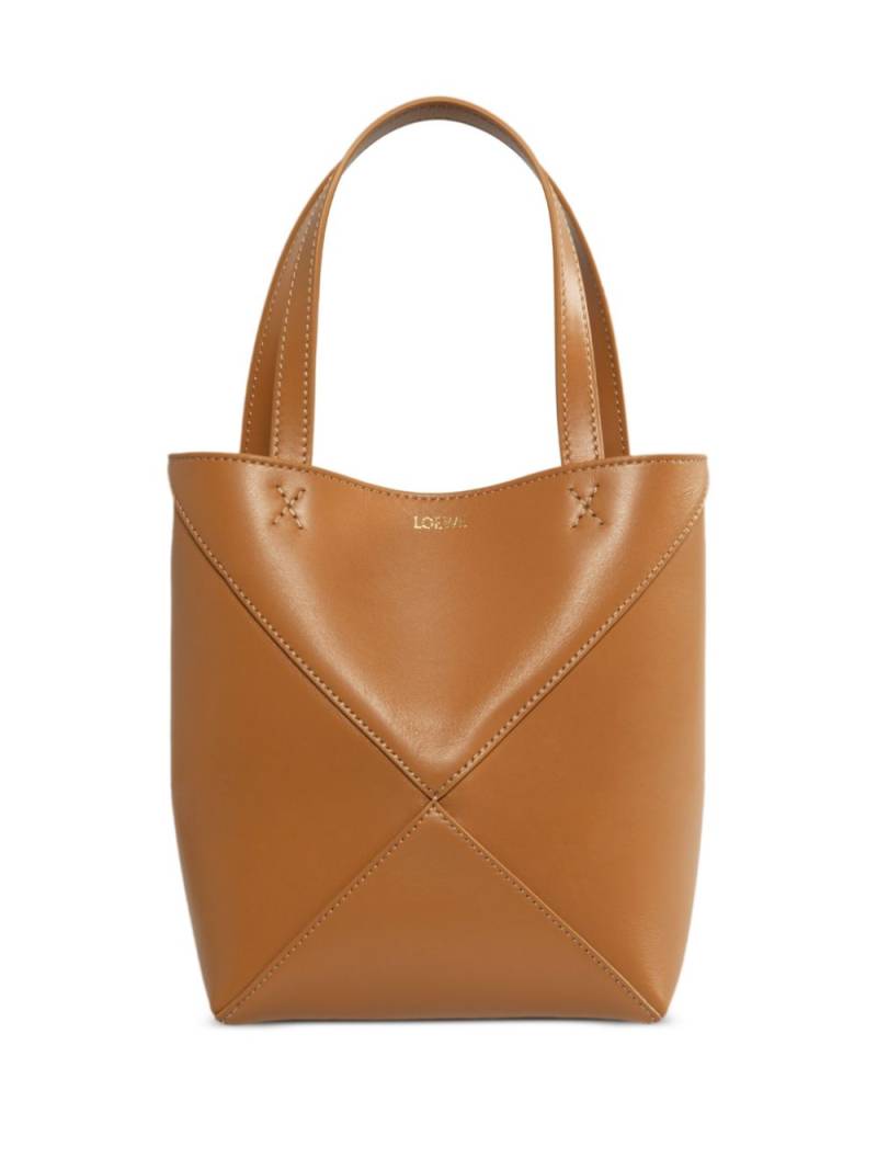 LOEWE mini Puzzle Fold tote bag - Neutrals von LOEWE