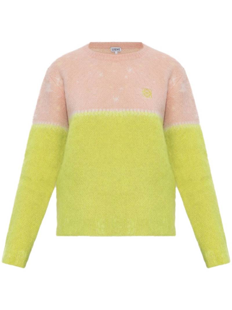 LOEWE panelled mohair jumper - Pink von LOEWE