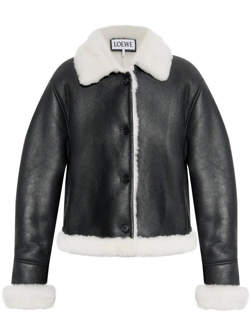 LOEWE shearling jacket - Black von LOEWE