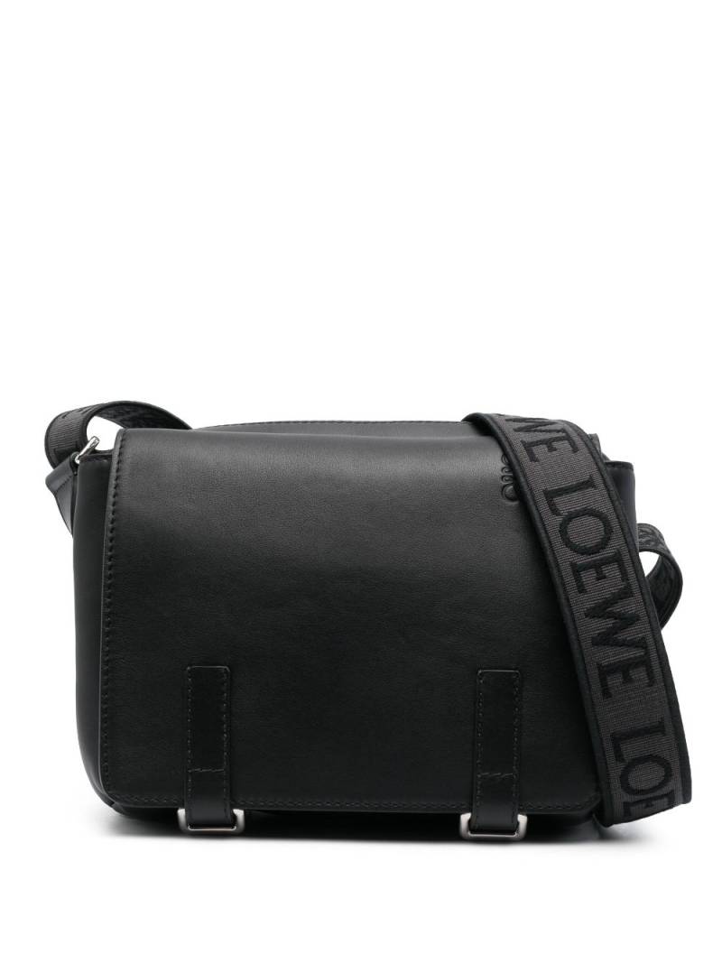 LOEWE small Military leather messenger bag - Black von LOEWE