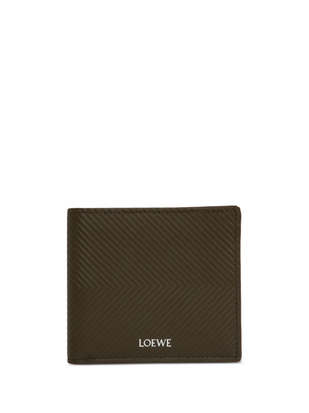 LOEWE stamped bi-fold wallet - Green von LOEWE