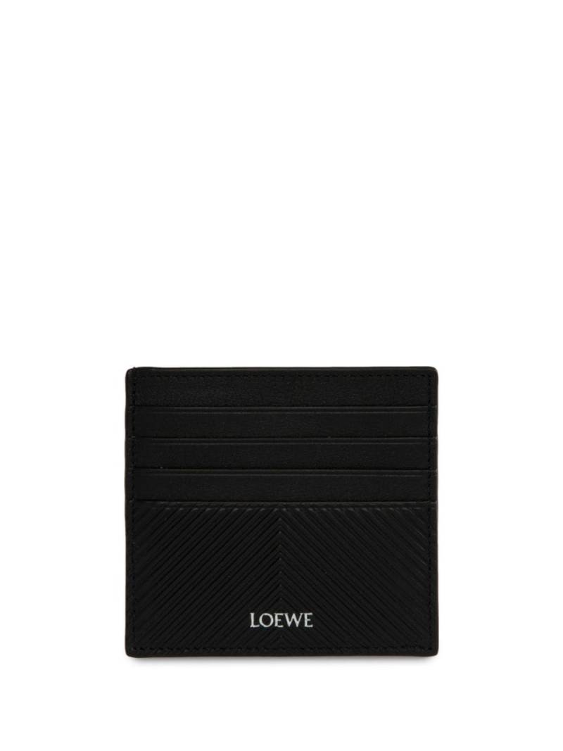 LOEWE stamped card holder - Black von LOEWE