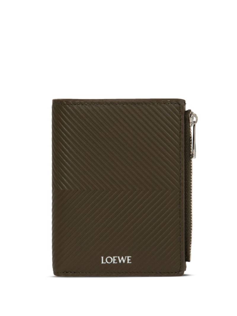 LOEWE stamped wallet - Green von LOEWE