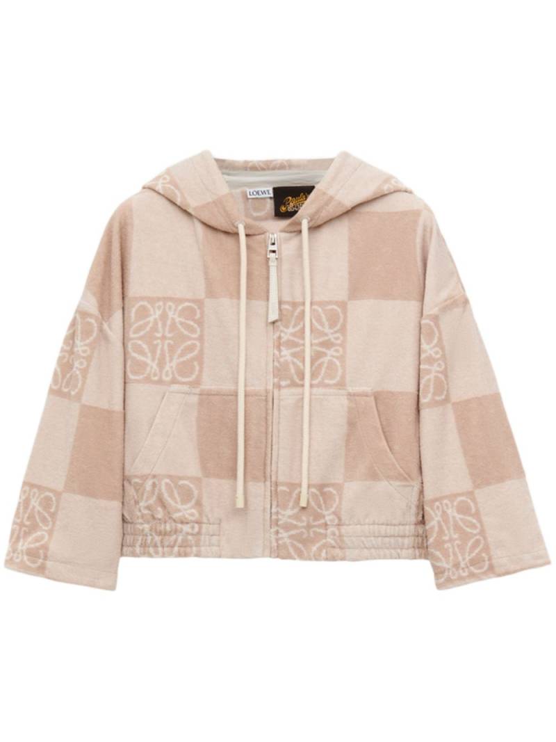 LOEWE xPAULA'S IBIZA cropped hoodie - Neutrals von LOEWE