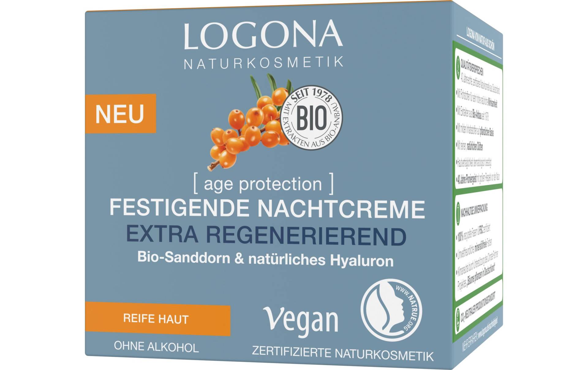 LOGONA Nachtcreme »Age Protection 50«