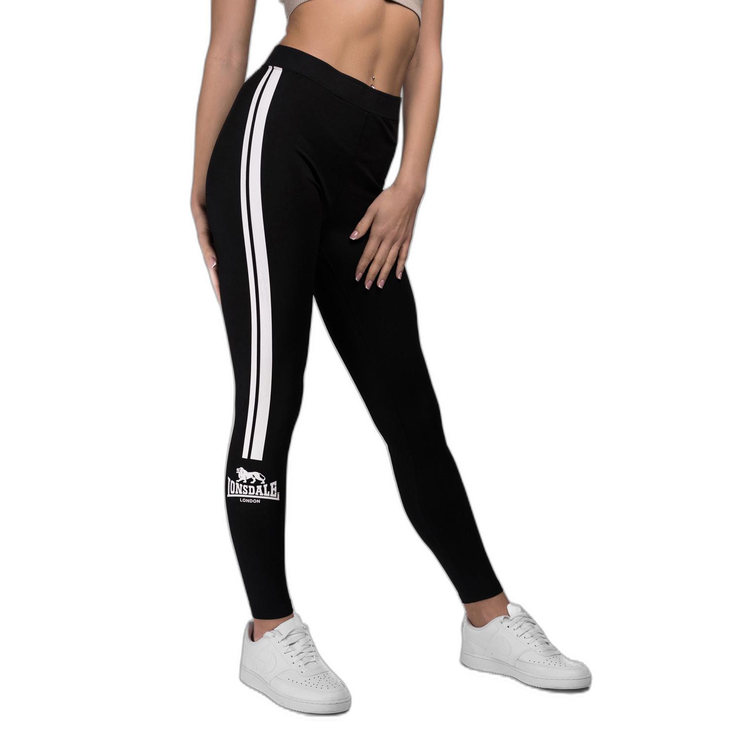 LONSDALE - leggings mallowhayes, für Damen, Schwarz/Weiss, Größe XXL von LONSDALE