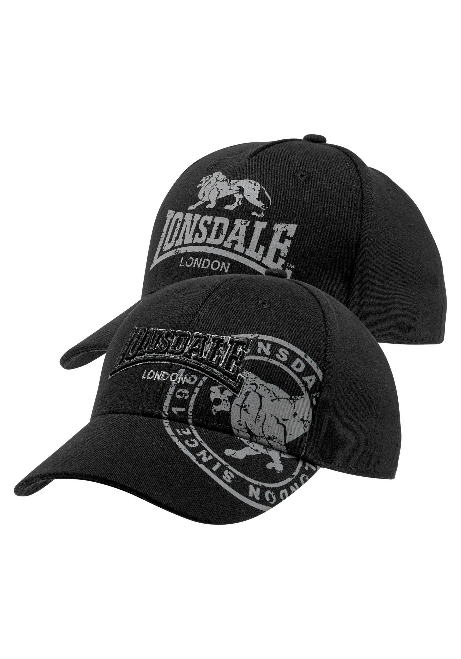 Lonsdale Baseball Cap, (Packung, 2 St., 2er-Pack) von Lonsdale