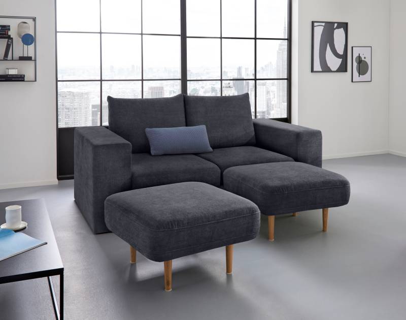 LOOKS by Wolfgang Joop 2,5-Sitzer »Looksv«, Verwandlungssofa: aus Sofa wird Sofa mit 2 Hockern von LOOKS BY WOLFGANG JOOP