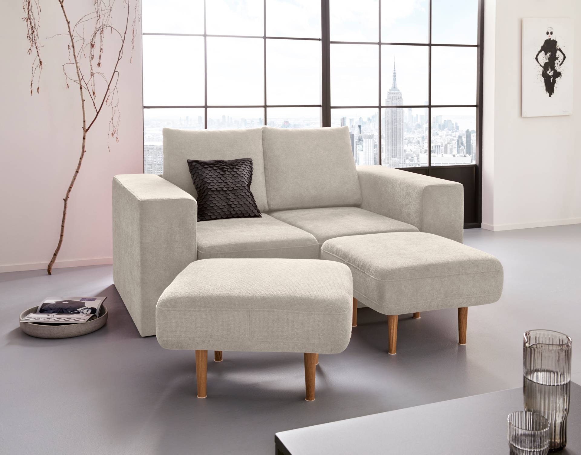 LOOKS by Wolfgang Joop 2-Sitzer »Looksv«, Verwandlungssofa: aus Sofa wird Sofa mit 2 Hockern LOOKS by Wolfgang Joop 2-Sitzer »Looksv«, Verwandlungssofa: aus Sofa wird Sofa mit 2 Hockern von LOOKS BY WOLFGANG JOOP
