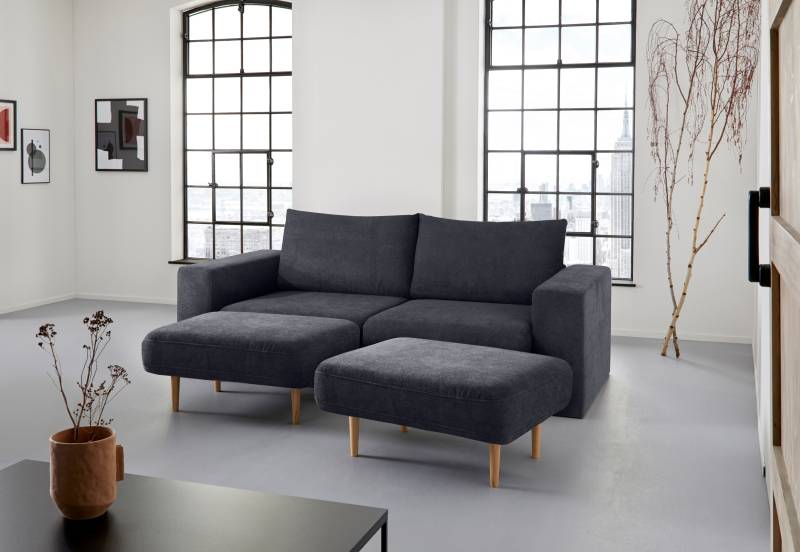 LOOKS by Wolfgang Joop 3-Sitzer »Looksv«, Verwandlungssofa: aus Sofa wird Sofa mit 2 Hockern von LOOKS BY WOLFGANG JOOP