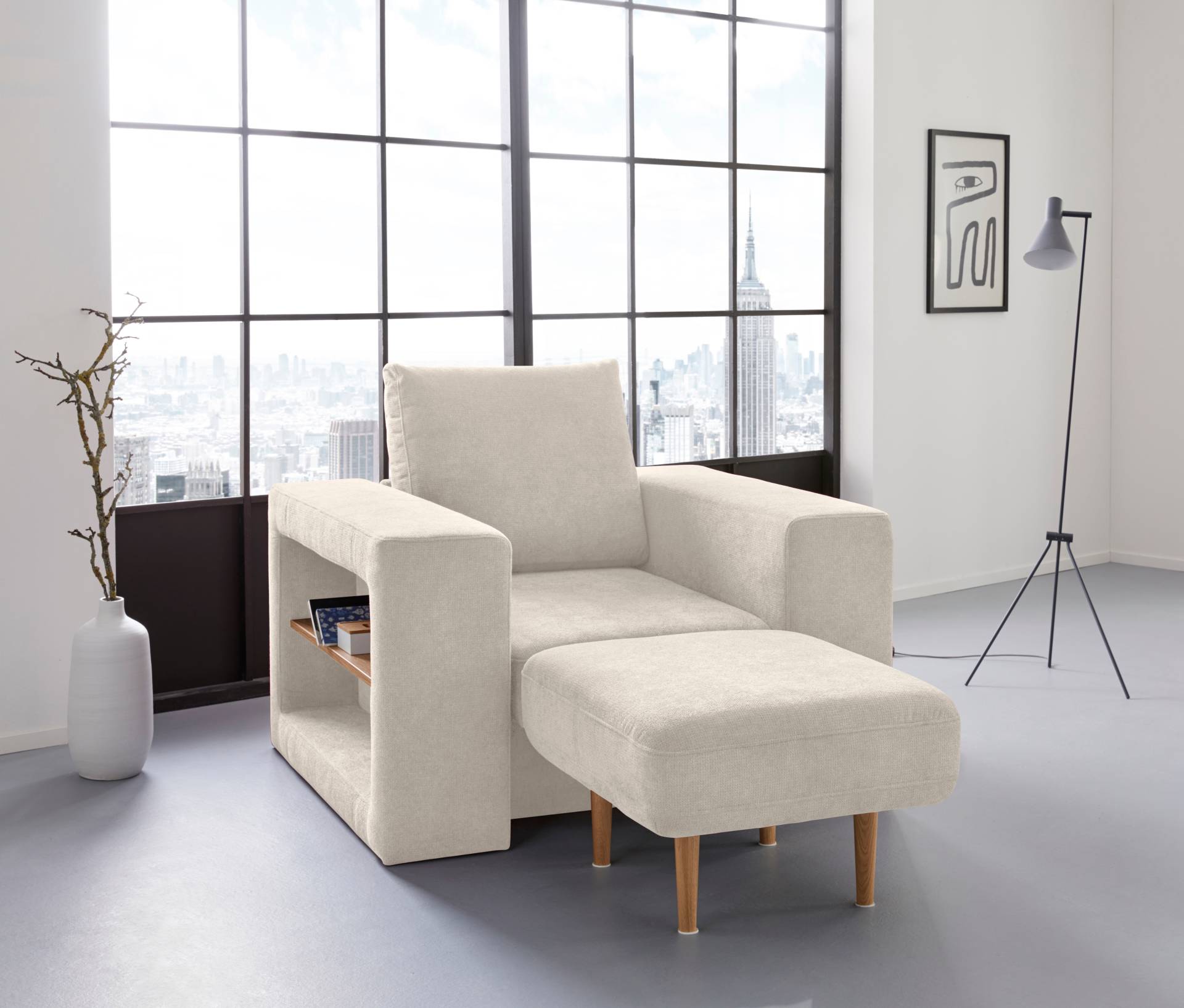 LOOKS by Wolfgang Joop Sessel »Looksvb«, Verwandlungssessel: aus Sessel wird Sessel mit 1 Hocker, Regalfunktion LOOKS by Wolfgang Joop Sessel »Looksvb«, Verwandlungssessel: aus Sessel wird Sessel mit 1 Hocker, Regalfunktion von LOOKS BY WOLFGANG JOOP