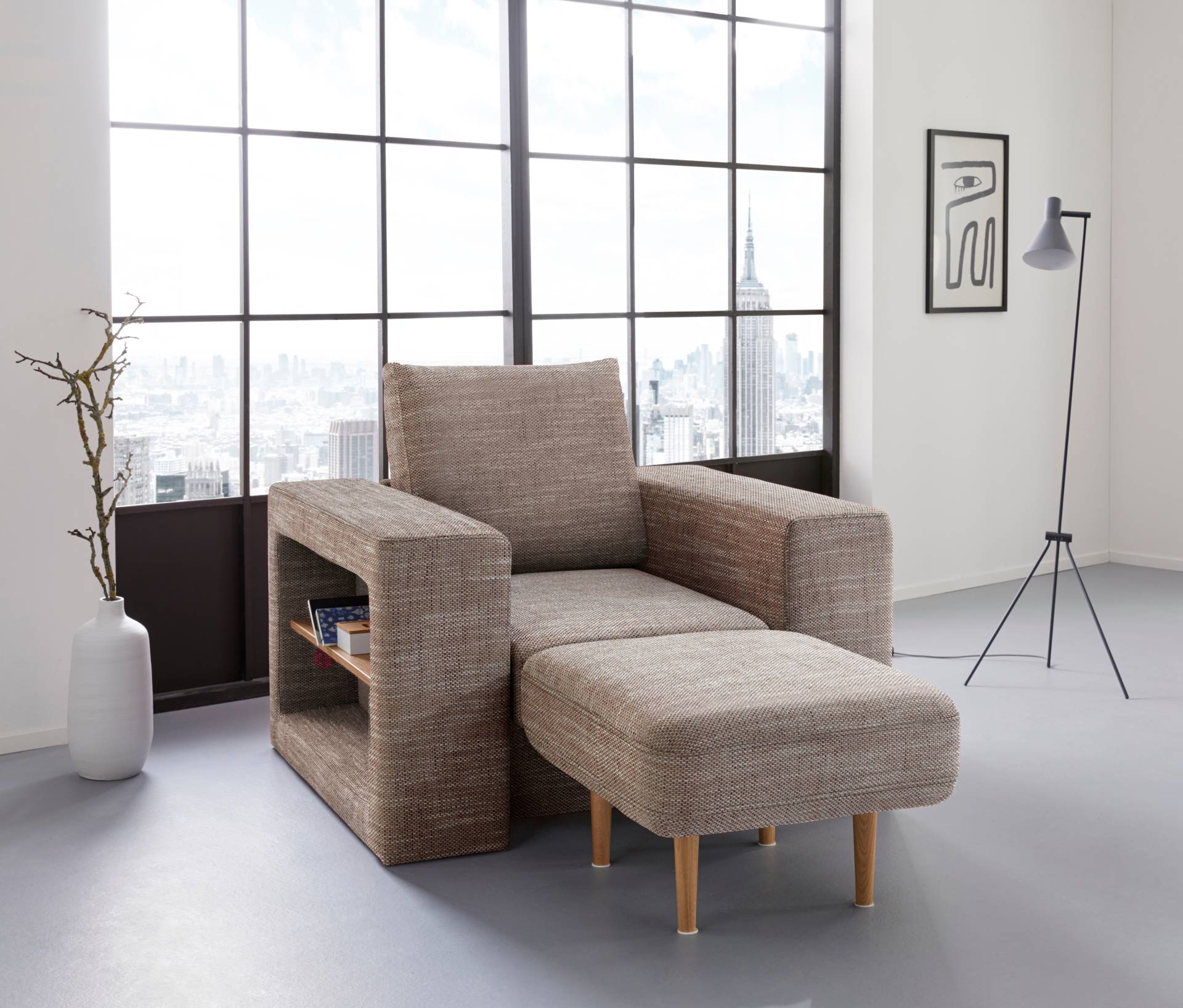 LOOKS by Wolfgang Joop Sessel »Looksvb«, Verwandlungssessel: aus Sessel wird Sessel mit 1 Hocker, Regalfunktion LOOKS by Wolfgang Joop Sessel »Looksvb«, Verwandlungssessel: aus Sessel wird Sessel mit 1 Hocker, Regalfunktion von LOOKS BY WOLFGANG JOOP