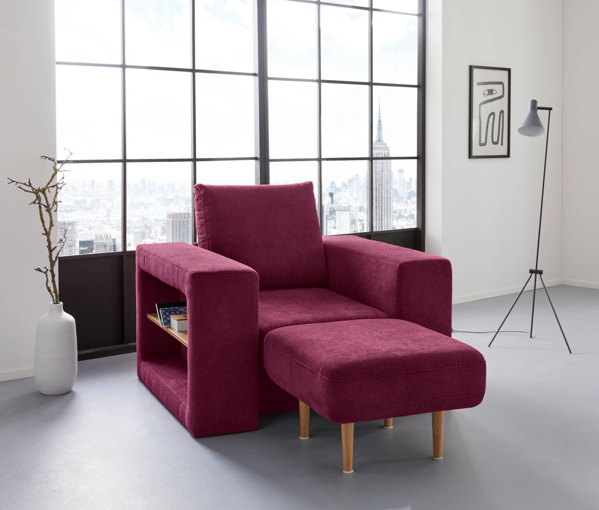 LOOKS by Wolfgang Joop Sessel »Looksvb«, Verwandlungssessel: aus Sessel wird Sessel mit 1 Hocker, Regalfunktion LOOKS by Wolfgang Joop Sessel »Looksvb«, Verwandlungssessel: aus Sessel wird Sessel mit 1 Hocker, Regalfunktion von LOOKS BY WOLFGANG JOOP
