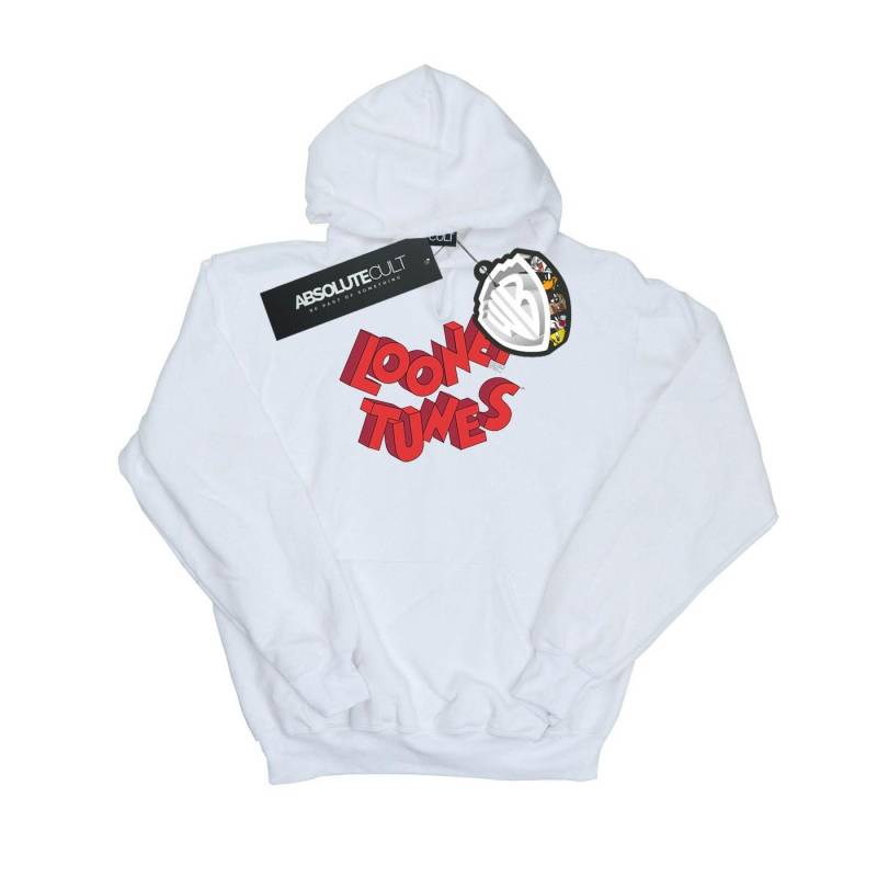 3d Logo Kapuzenpullover Unisex Weiss 140/146 von LOONEY TUNES