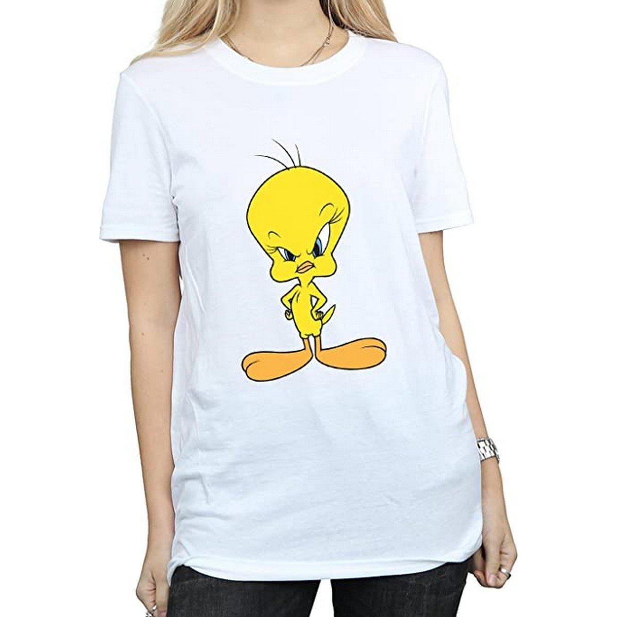 Angry Tshirt Damen Weiss 3XL von LOONEY TUNES